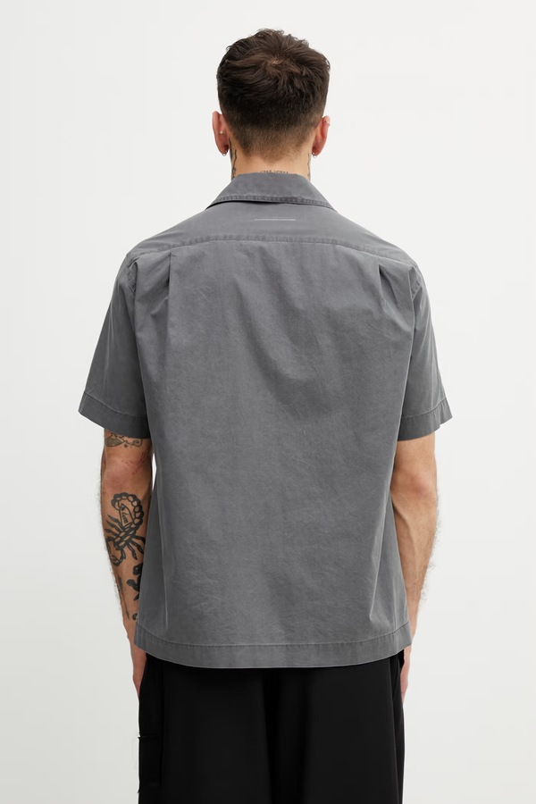 Сорочка чоловіча бавовняна MM6 Maison Margiela колір сірий фото 3