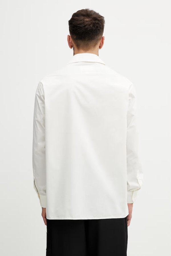 Сорочка чоловіча бавовняна MM6 Maison Margiela колір білий фото 2