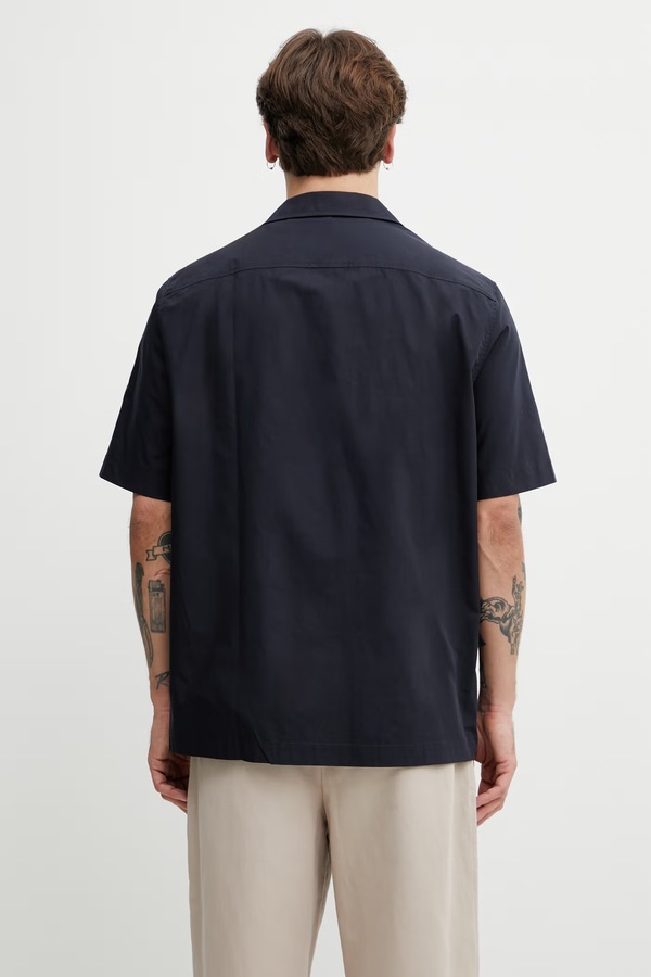 Рубашка мужская хлопковая Fred Perry цвет темно-синий фото 2