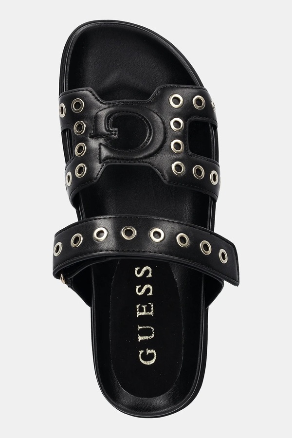 Шльопанці Guess FASHIE колір чорний фото 4