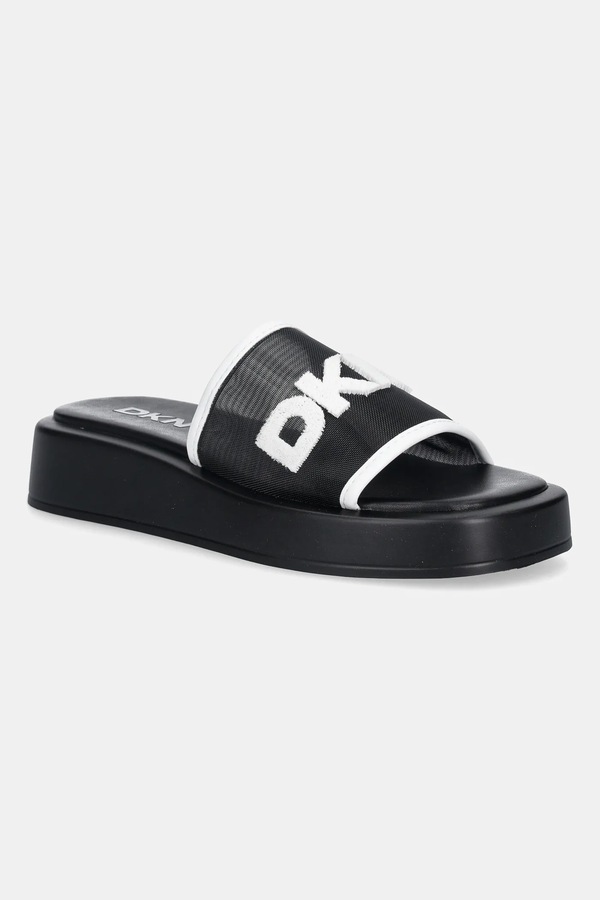 Шльопанці жіночі DKNY колір чорний