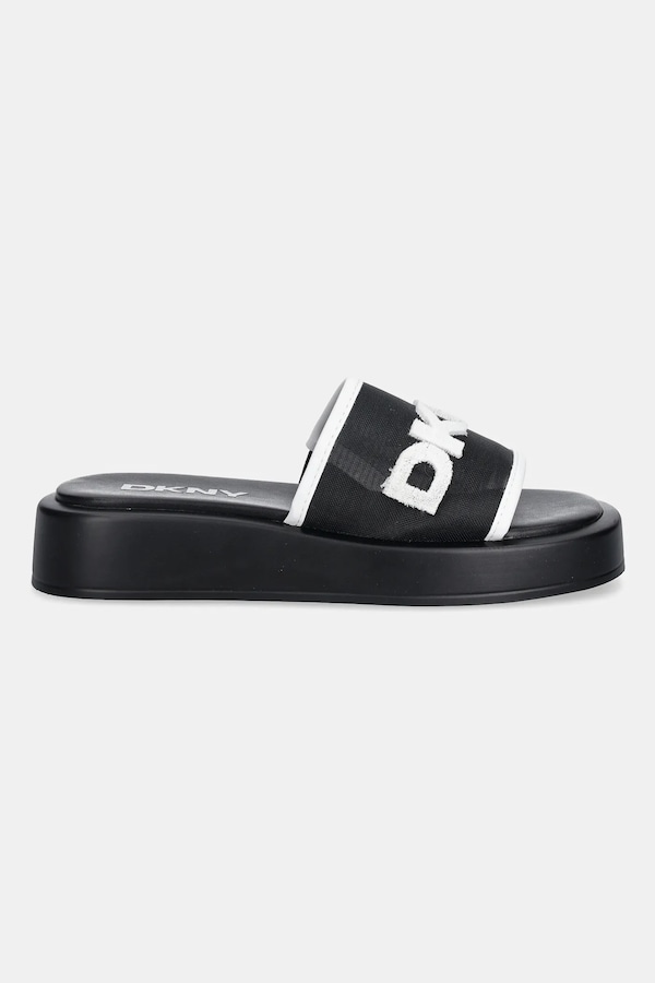 Шльопанці жіночі DKNY колір чорний