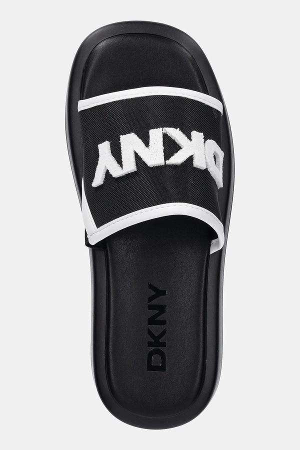 Шльопанці жіночі DKNY колір чорний фото 4