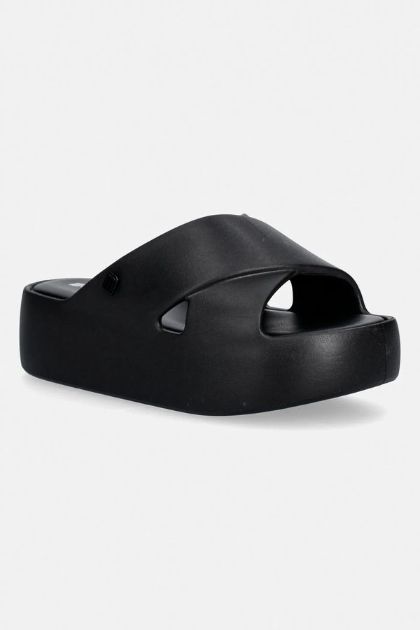 Шльопанці Melissa FREE PLATFORM CABEDAL X AD колір чорний