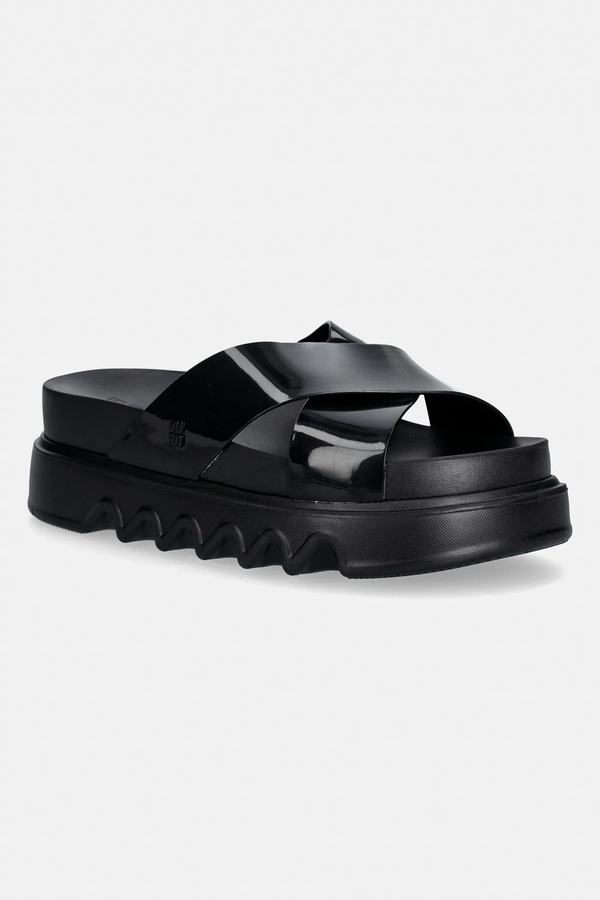 Шльопанці Melissa COZY CROSS PLATFORM AD колір чорний