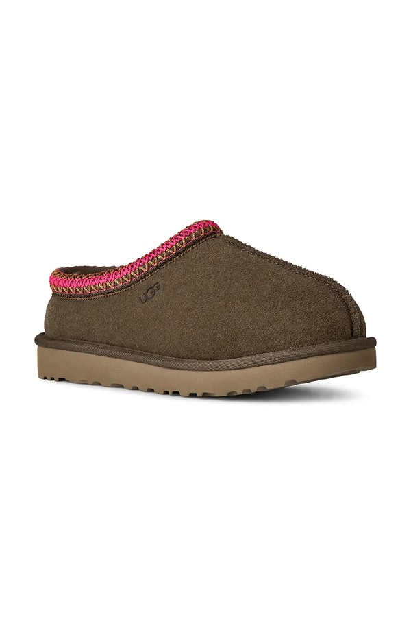Замшеві тапочки UGG W Tasman II колір коричневий фото 2
