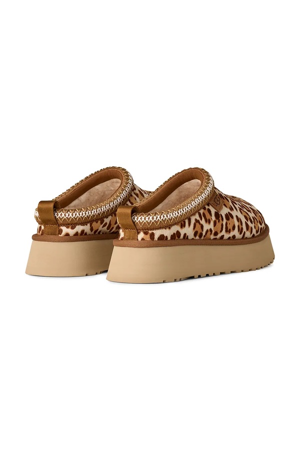Шкіряні тапочки UGG W Tazz Plains колір бежевий фото 2