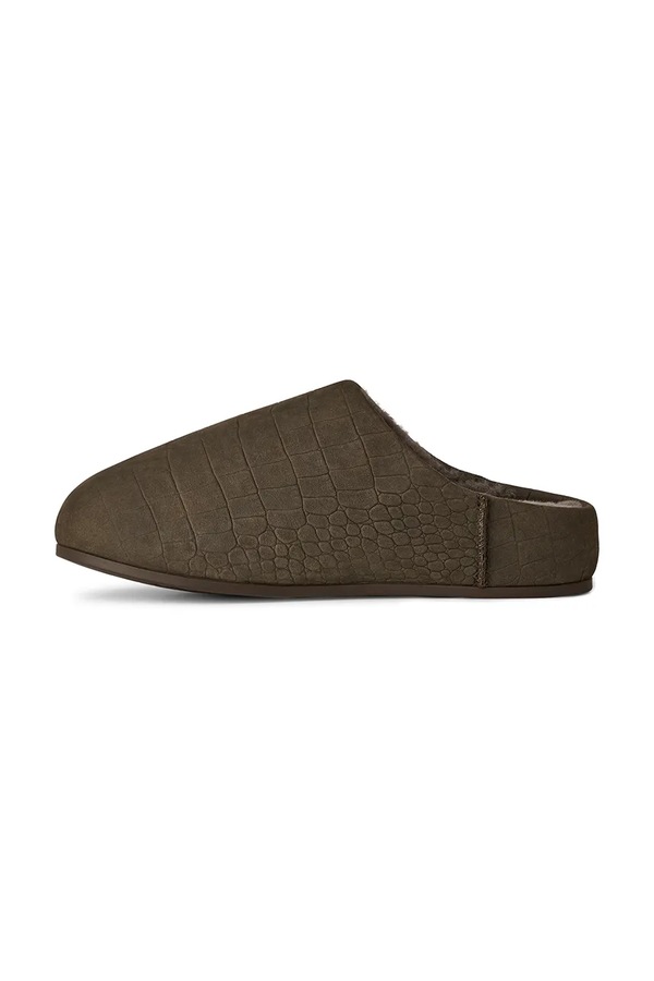 Нубукові капці UGG W Elea Embossed Slip-On колір коричневий фото 4
