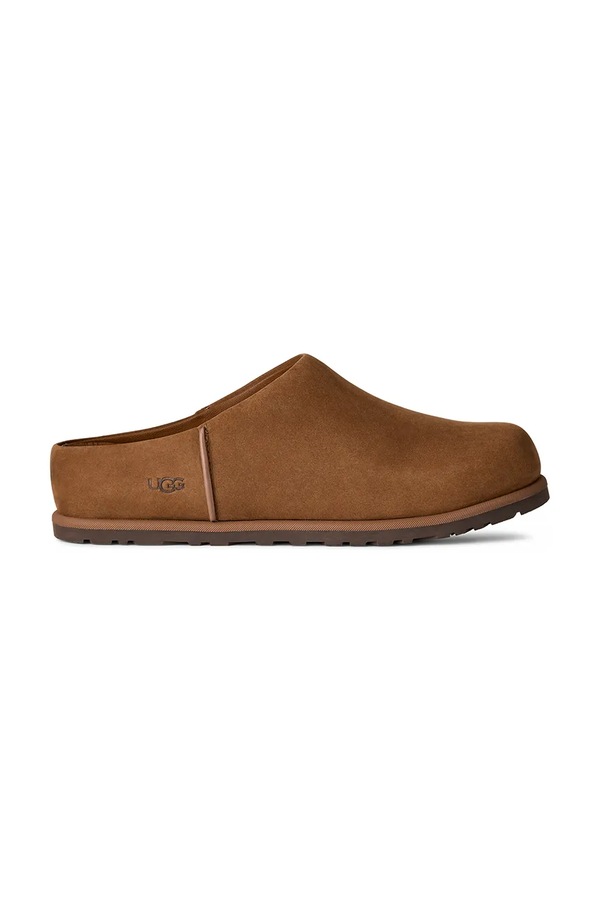 Шльопанці з нубуку UGG W Otzo Clog колір коричневий