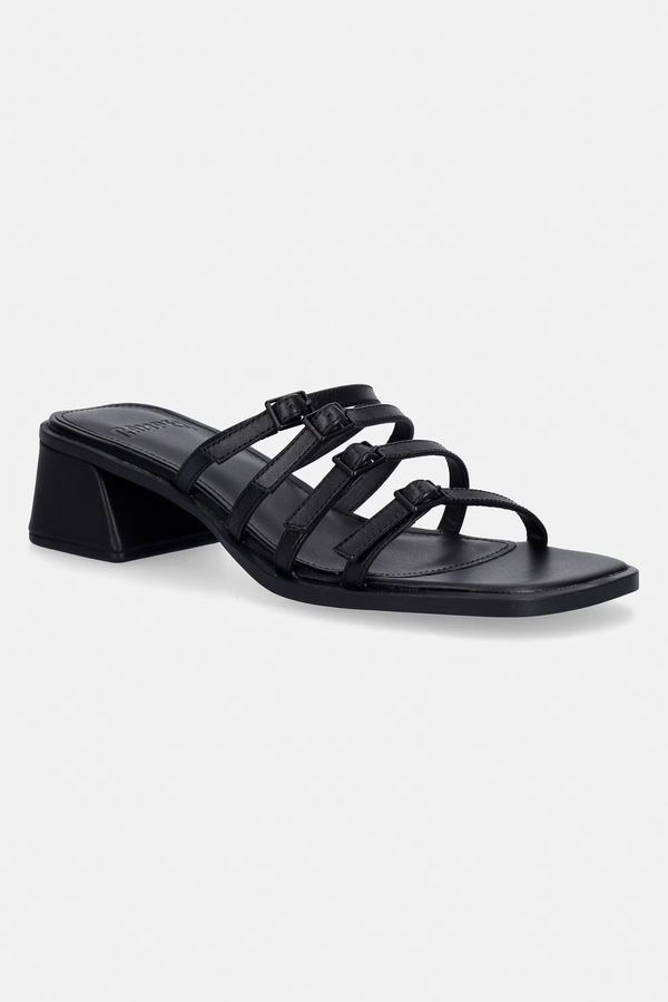 Шльопанці жіночі шкіряні Camper Kora Sandal колір чорний