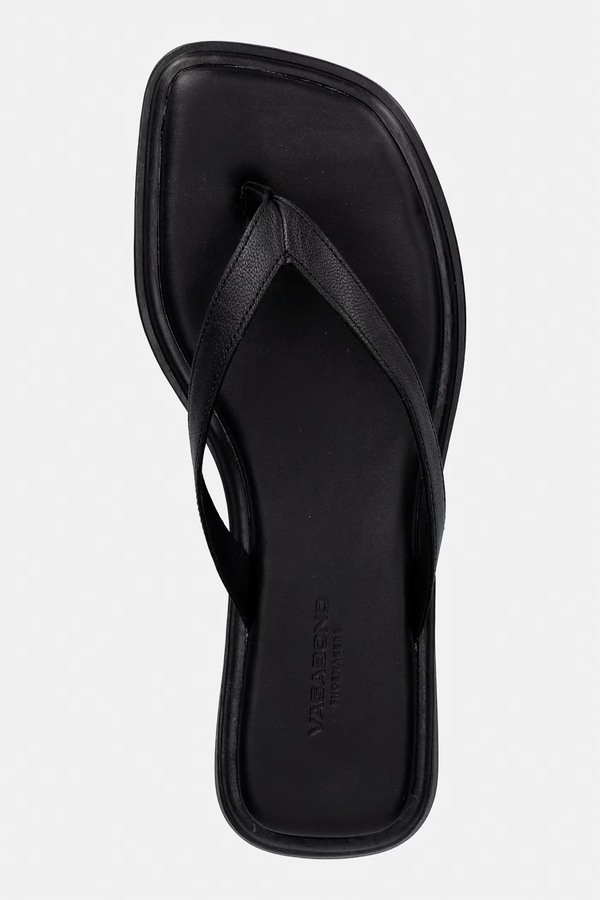 Шльопанці жіночі шкіряні Vagabond Shoemakers IZZY колір чорний фото 4