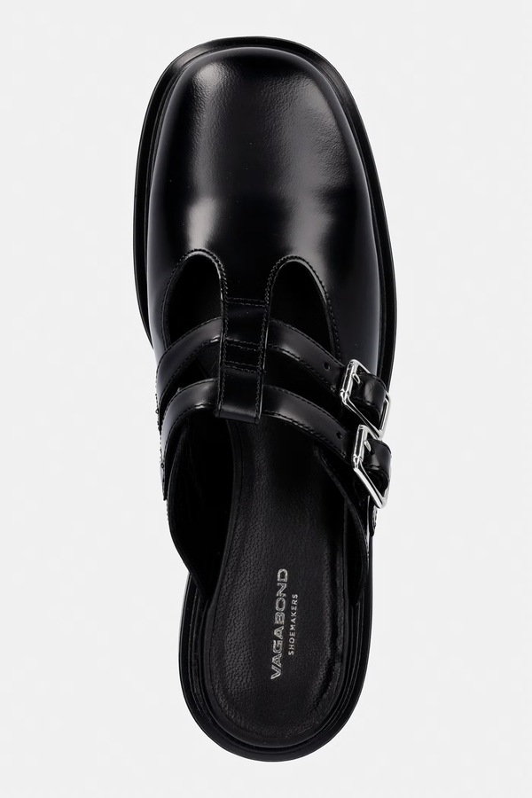 Шльопанці жіночі шкіряні Vagabond Shoemakers ELLIS колір чорний фото 4