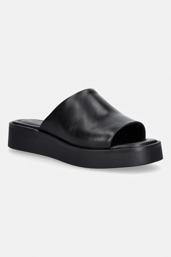 Шлепанцы на платформе женские кожаные Vagabond Shoemakers DANYA цвет черный