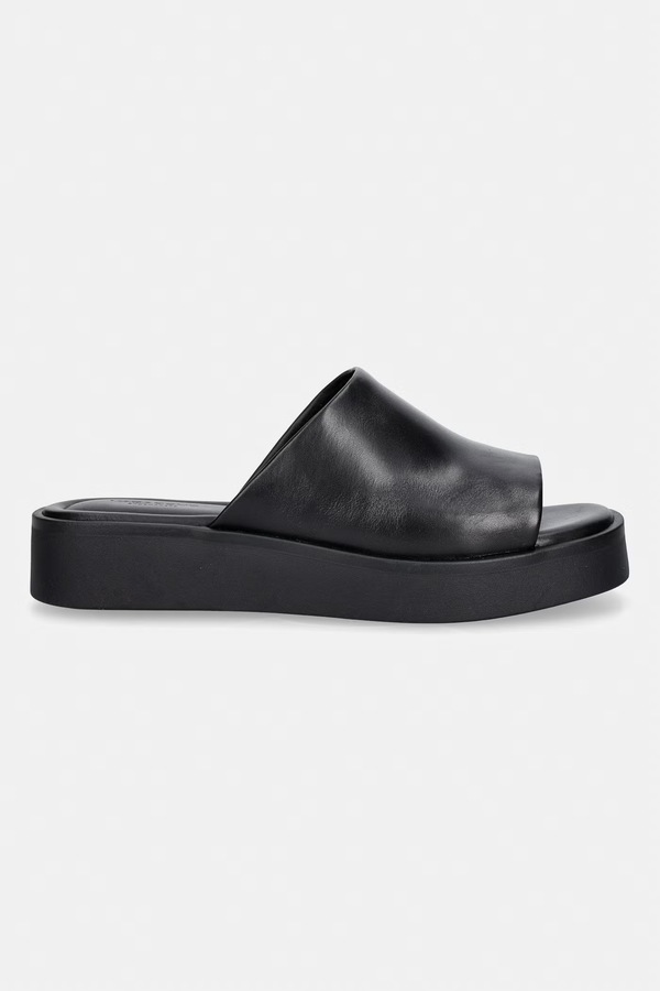 Шлепанцы на платформе женские кожаные Vagabond Shoemakers DANYA цвет черный
