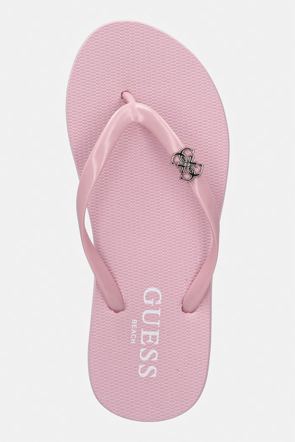 В'єтнамки дитячі Guess колір рожевий фото 4