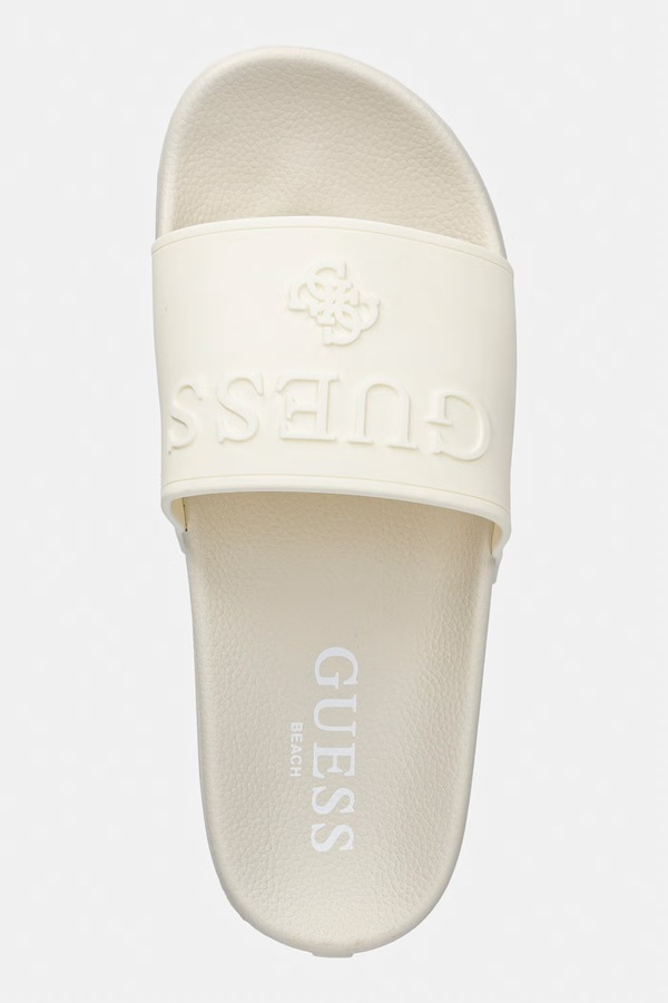 Шльопанці жіночі Guess колір бежевий фото 4
