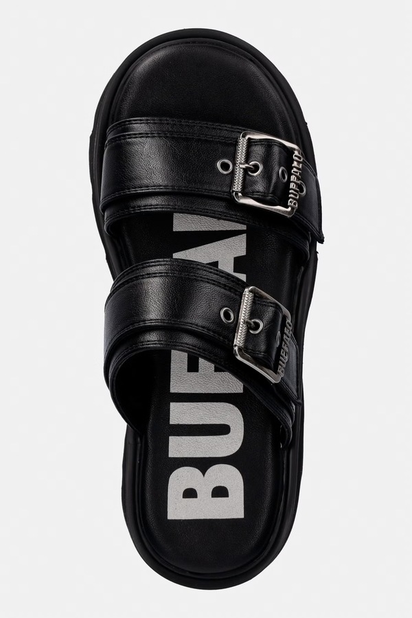 Шльопанці жіночі Buffalo Brake Two Strap колір чорний фото 4