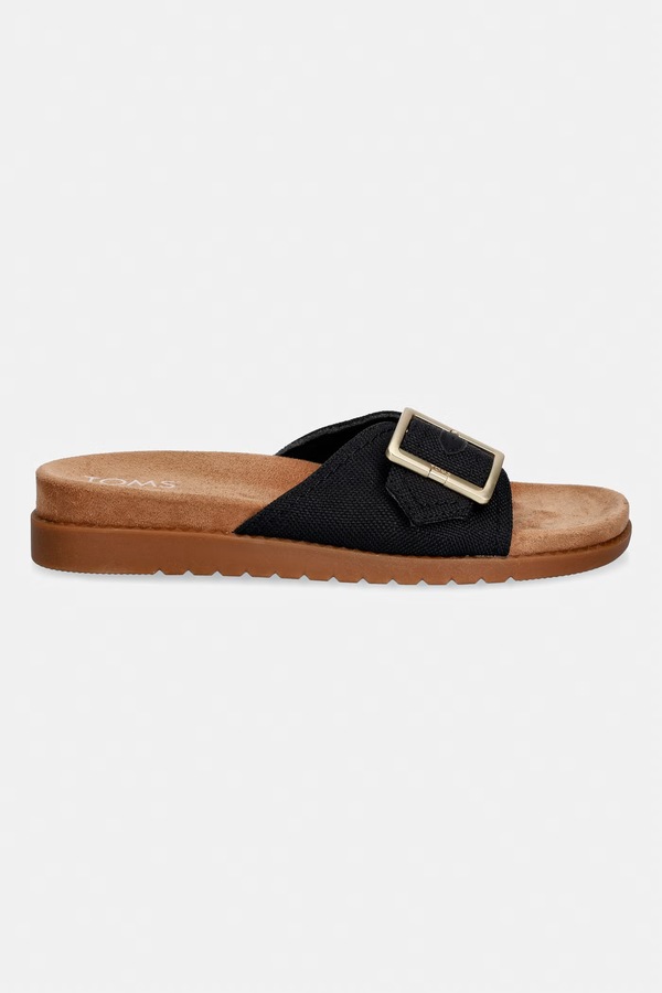 Шльопанці жіночі Toms MARIN SLIDE колір чорний