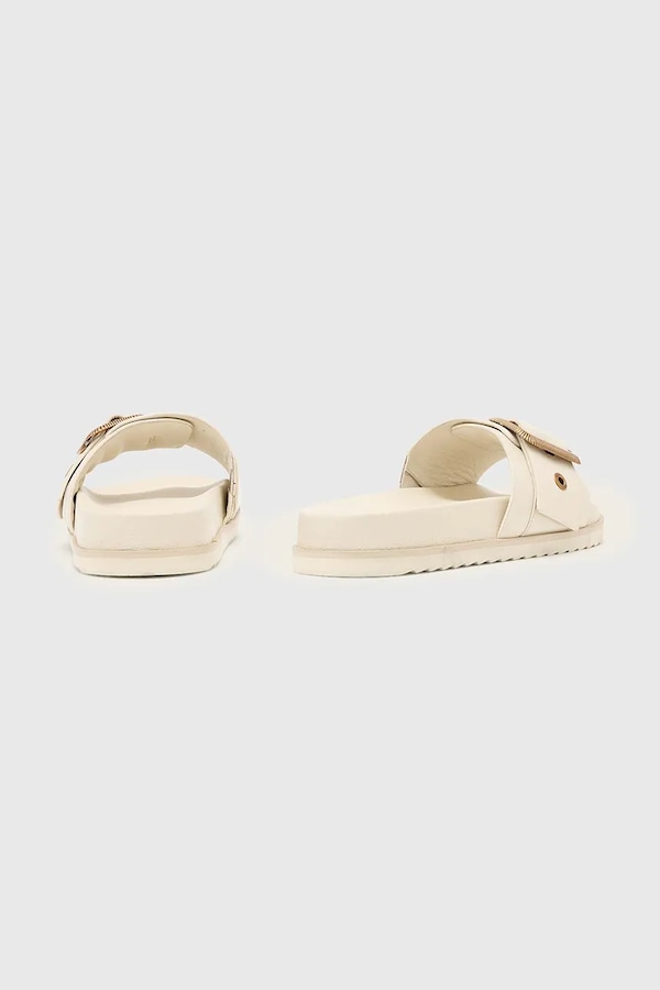 Шлепанцы женские кожаные AllSaints Ellie Western Sandals цвет бежевый фото 2