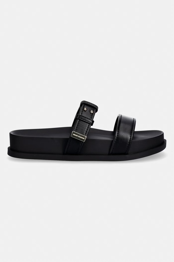 Шлепанцы женские Armani Exchange цвет черный