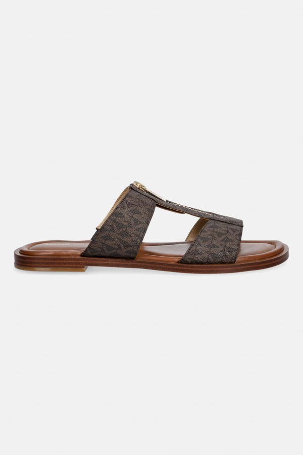 Шльопанці жіночі MICHAEL Michael Kors Berkley Flat Sandal колір коричневий