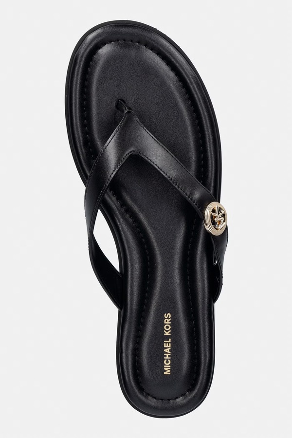 В'єтнамки жіночі шкіряні MICHAEL Michael Kors Erin Thong Sandal колір чорний фото 4