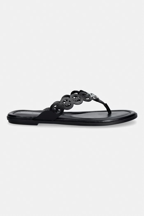 Вьетнамки женские кожаные MICHAEL Michael Kors Janie Thong Sandal цвет черный
