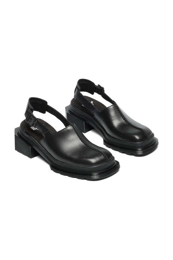 Шльопанці мюлі жіночі шкіряні Dr. Martens Maybole Mule колір чорний фото 2
