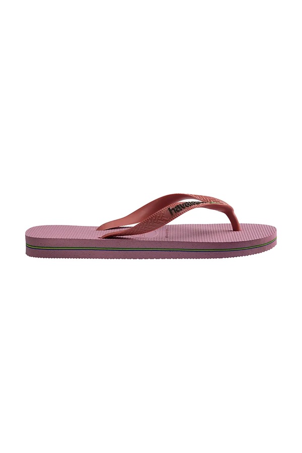 В'єтнамки жіночі Havaianas BRASIL LOGO колір рожевий