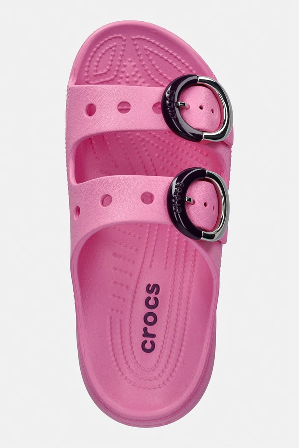 Шльопанці на платформі жіночі Crocs Saturday Platform Dipped Buckle Sandal колір рожевий фото 4