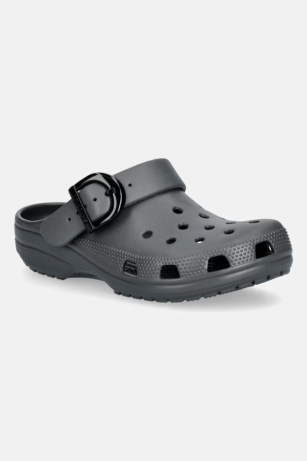 Шльопанці жіночі Crocs Classic Buckle Clog колір сірий