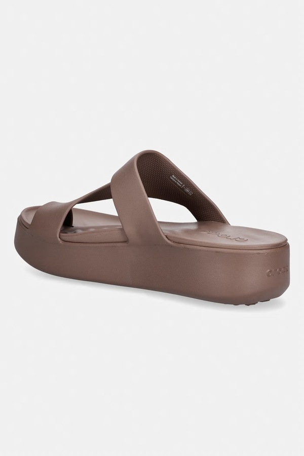 Шльопанці жіночі Crocs Getaway Platform Toe Loop колір коричневий фото 3