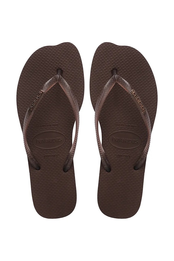 Вьетнамки женские Havaianas SLIM SPLIT цвет коричневый