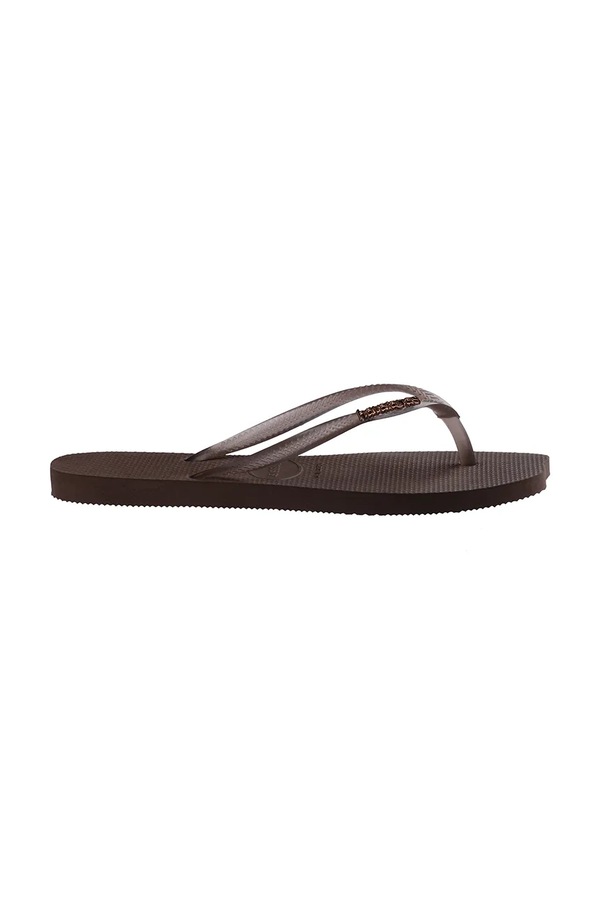 В'єтнамки жіночі Havaianas SLIM SPLIT колір коричневий
