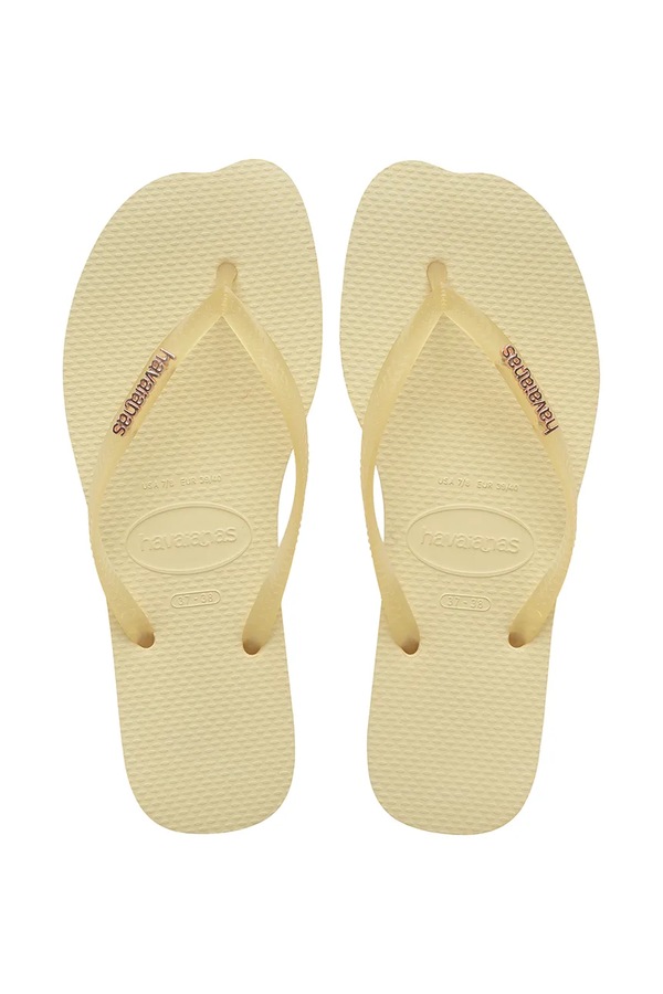 В'єтнамки жіночі Havaianas SLIM SPLIT колір жовтий