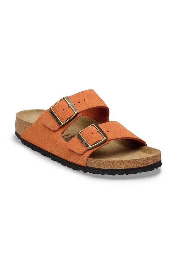 Шлепанцы мужские замшевые Birkenstock Arizona цвет оранжевый