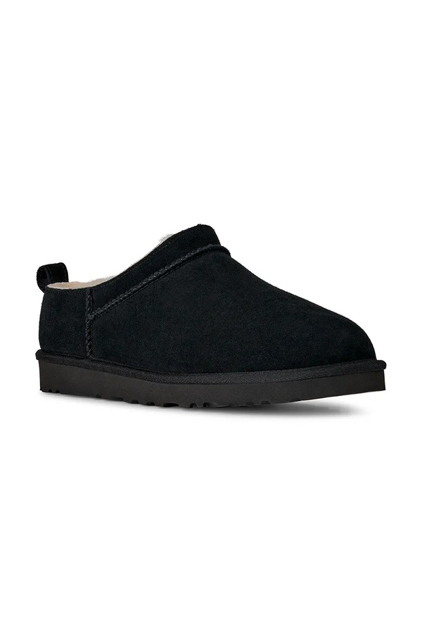 Замшевые тапочки UGG M Classic Micro цвет черный