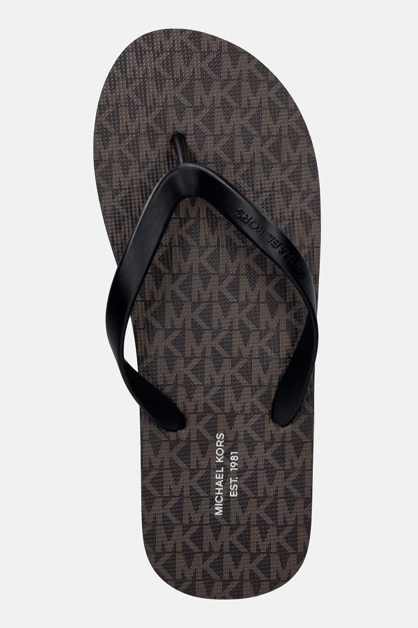 В'єтнамки чоловічі Michael Kors Travis Flip Flop колір коричневий фото 4