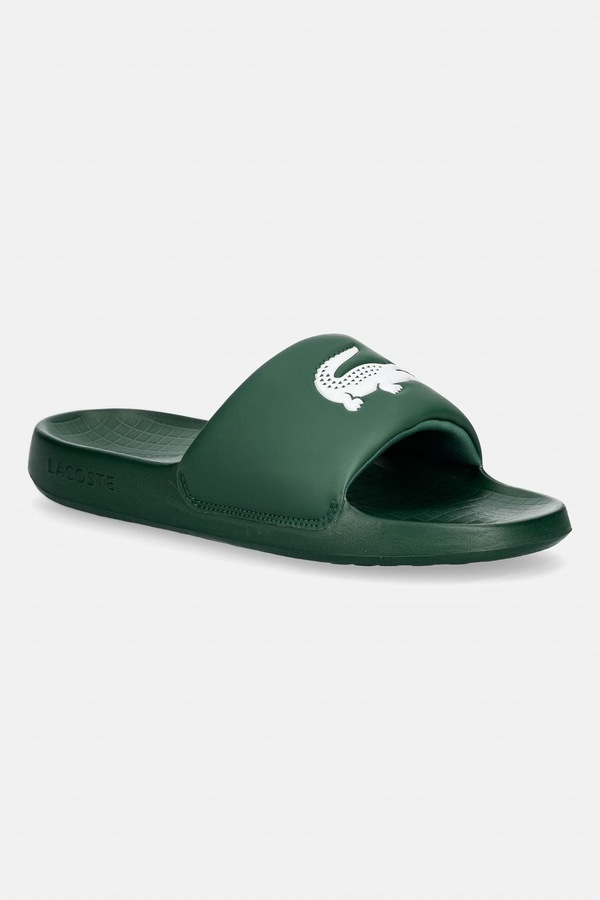 Шльопанці чоловічі Lacoste SERVE SLIDE 1.0 колір зелений
