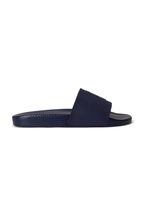 Шльопанці для басейну Polo Ralph Lauren Polo Slide колір темно-синій