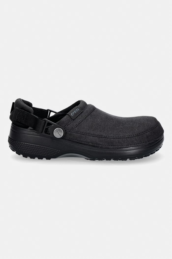 Шльопанці Crocs Classic Crafted Vegan Suede Cg колір чорний