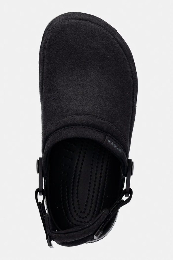 Шльопанці Crocs Classic Crafted Vegan Suede Cg колір чорний фото 4