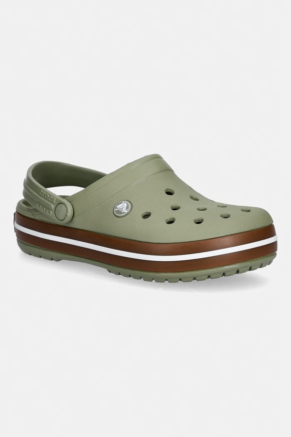 Шлепанцы Crocs Crocband Gum Clog цвет зеленый