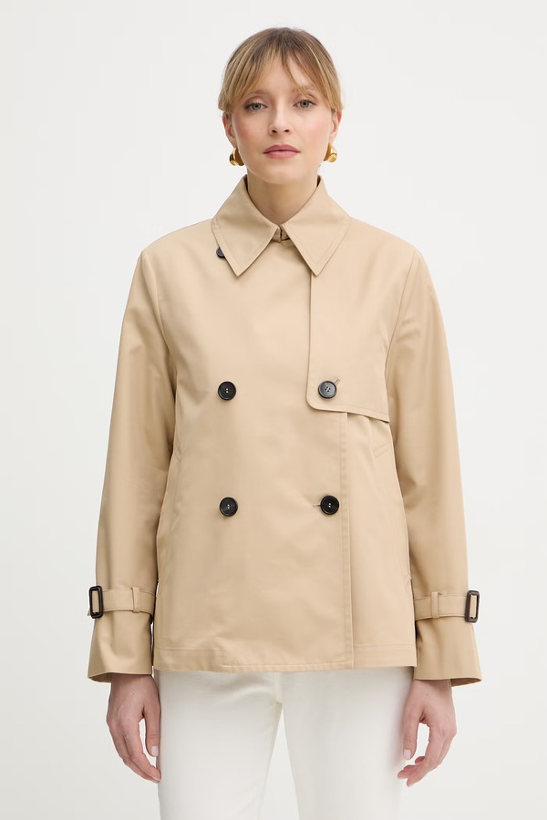 Пальто Weekend Max Mara BIGLIA колір бежевий