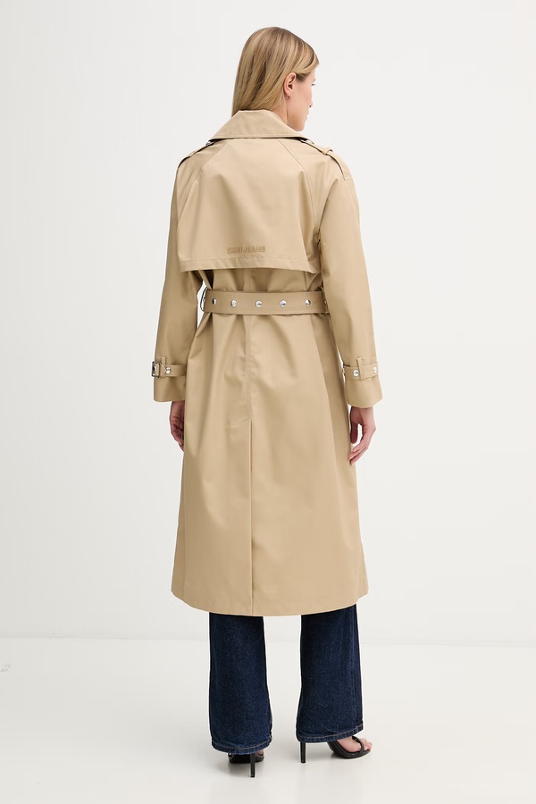 Пальто DKNY колір бежевий фото 2