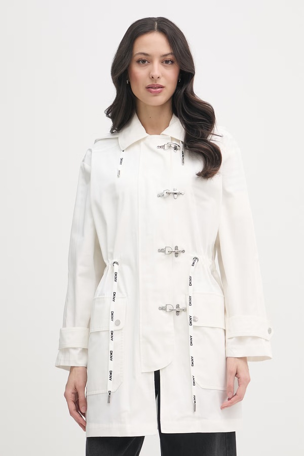 Куртка жіноча бавовняна DKNY колір бежевий