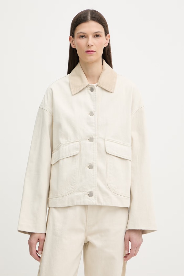 Коротка куртка жіноча бавовняна rag & bone Natalia колір бежевий