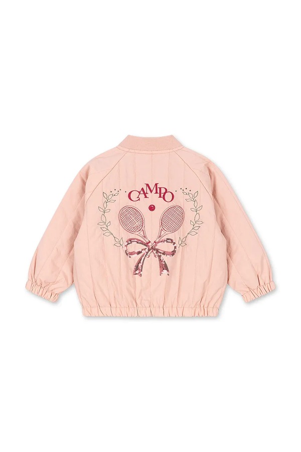 Дитяча куртка-бомбер Konges Sløjd JUNO SEQUIN BOMBER JACKET колір рожевий