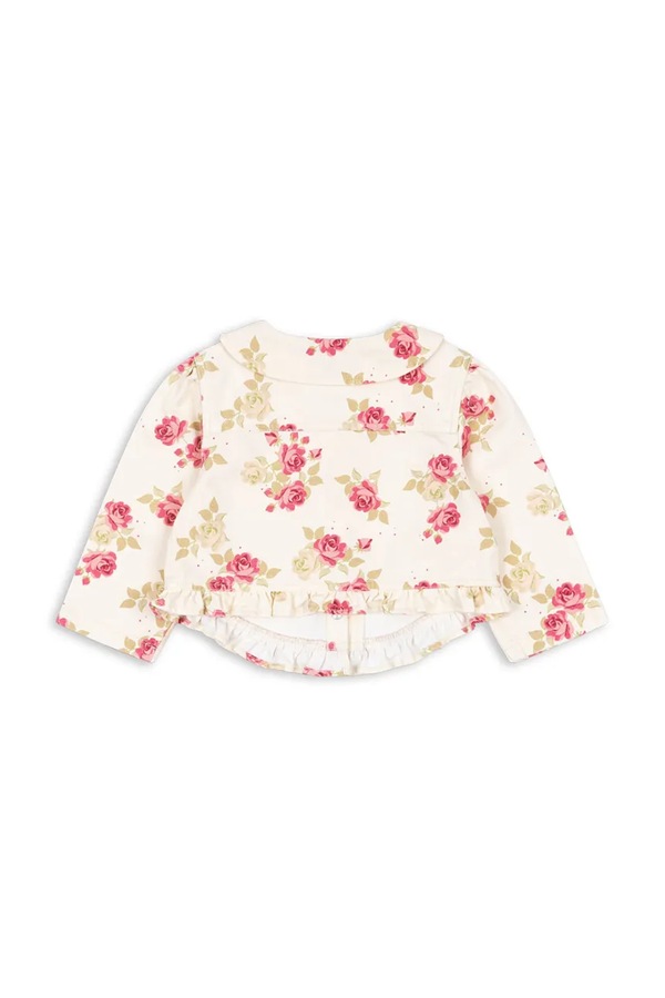 Детская джинсовая куртка Konges Sløjd MAGOT FRILL JACKET GOTS цвет бежевый