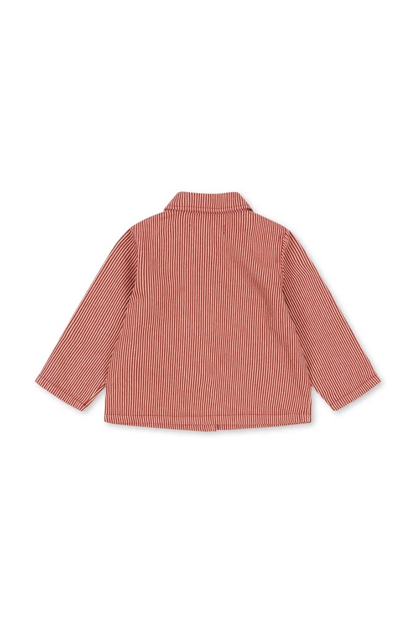 Детская хлопковая куртка Konges Sløjd LUC SHIRT JACKET GOTS цвет оранжевый фото 2